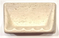 Squarefeet Depot Premium Quality Classic Light Travertine Resin Soap Dish Holder