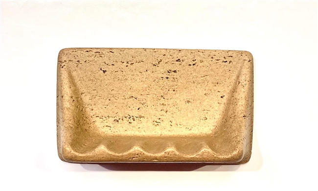 Squarefeet Depot Premium Quality Walnut Travertine Resin Soap Dish Holder