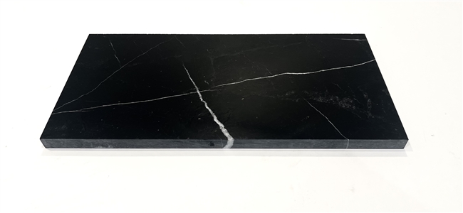 Black 6x12 Polished Straight Edge Marble Tile Backsplash Kitchen Bath