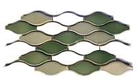 Hourglass Design 6x12 Decorative Border Wall Floor Ceramic Tile