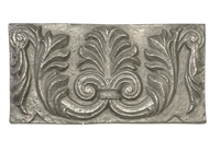 6x12 Firenze Silver Metallic Resin Decor Accent Art Craft Tile