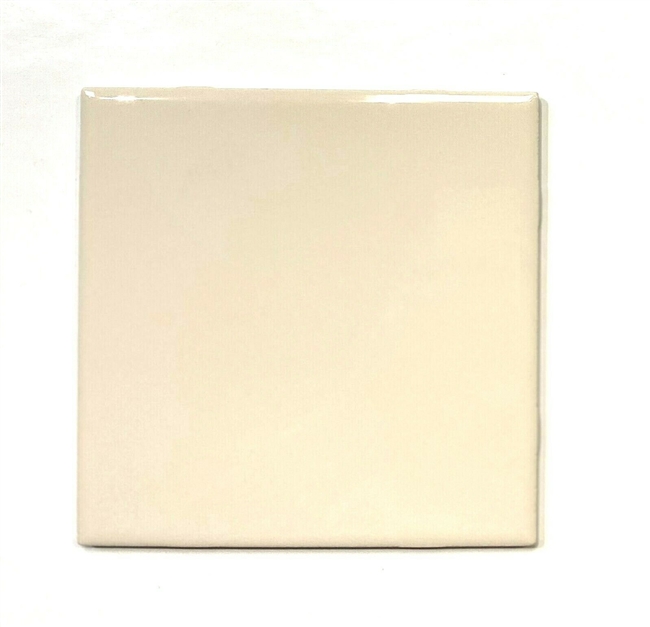 6x6 Polished Almond Ceramic Backsplash Wall Tile Bath Kitchen