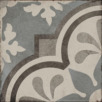 8x8 Whispers in Azure Encaustic Porcelain Tile Wall Floor