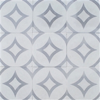 Luna Gray Geo 8x8 Cement Tile