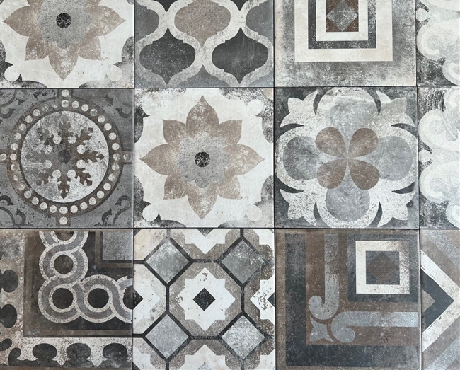 8x8 Roman Faded Color Decorative Patchwork Porcelain Floor Wall Tile