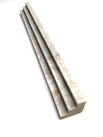 1x12 Silver Travertine Chair Rail Tri-Step Ogee Profile Trim Molding Wall Tile