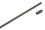 Associated Antenna Tube with Cap, black