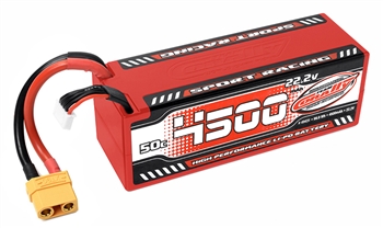 COR49431 4500mAh 22.2v 6S 50C Hardcase Sport Racing LiPo Battery with