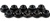 KYO1-N3037F Kyosho Steel Flanged Nut M3x3.7mm - Package of 10