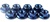 KYO1-N4045F-B Kyosho Blue Steel Flanged Nut M4x4.5mm - Package of 10