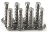KYO1-S13012HT Kyosho Titanium Button Hex Screw M3x12mm - Package of 8