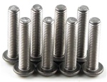 KYO1-S13015HT Kyosho Titanium Button Hex Screw M3x15mm - Package of 8