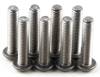 KYO1-S13015HT Kyosho Titanium Button Hex Screw M3x15mm - Package of 8