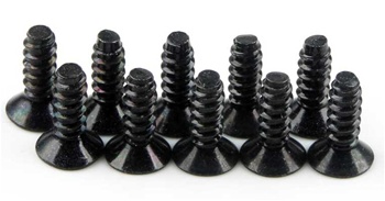 KYO1-S32608TP Kyosho Flat Head Self-Tapping Screw M2.6x8mm - Package of 10
