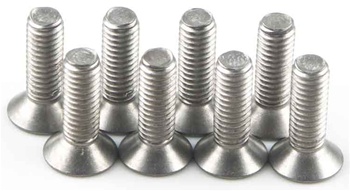 KYO1-S33010HT Kyosho Titanium Flat Head Hex Screw M3X10mm - Package of 8