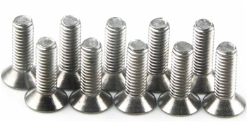 KYO1-S33010T Kyosho Titanium Flat Head Screw M3x10mm - Package of 10