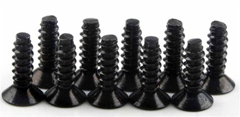 KYO1-S33010TP Kyosho Flat Head Self-Tapping Screw M3x10mm - Package of 10