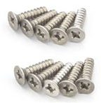 KYO1-S33012TPT Kyosho Titanium Flat Head Self-Tapping Screw M3x12mm - Package of 10