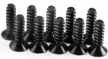 KYO1-S34015TP Kyosho Flat Head Self-Tapping Screw M4x15mm - Package of 10
