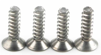 KYO1-S34015TPT Kyosho Titanium Flat Head Self-Tapping Screw M4x15mm - Package of 4