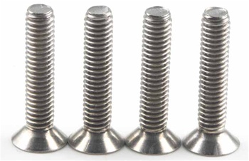 KYO1-S34020T Kyosho Titanium Flat Head Screw M4x20mm - Package of 5