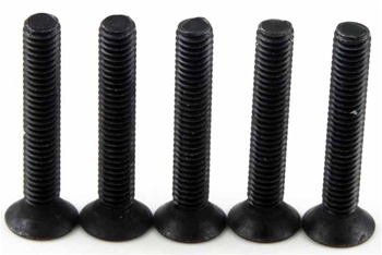 KYO1-S34025H Kyosho Flat Head Hex Screw M4x25mm - Package of 5
