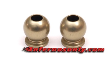 KYOIF461H Kyosho Inferno MP9 6.8mm Flanged Hard Anodized 7075 Aluminum Balls - Package of 2
