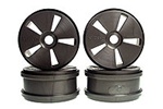 Kyosho Dish Wheels - Gun Metal