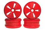 Kyosho Dish Wheels - Red