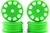 KYOIFH003KG Kyosho Inferno MP9 Green Slotted Wheels - Package of 4