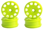 KYOIFH003KY Kyosho Inferno MP9 Yellow Slotted Wheels - Package of 4