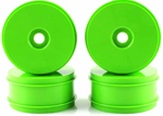 KYOIFH004KG Kyosho Inferno MP9 Dish Wheels Larger Diameter Green - Package of 4