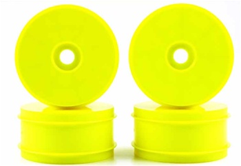 KYOIFH004KY Kyosho Inferno MP9 Dish Wheels Larger Diameter Yellow - Package of 4