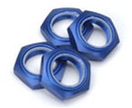 KYOIFW336BL Kyosho Inferno Nylon Locking 17mm Wheel Nut Blue Anodized 7075 Aluminum