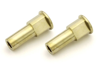 KYOIFW611-0 Kyosho Inferno MP10/10T 0 Deg. Brass Front Hub Carrier Bush - Package of 2