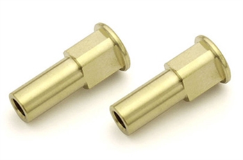KYOIFW611-1 Kyosho Inferno MP10/10T +1/-1 Deg. Brass Front Hub Carrier Bush - Package of 2