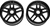 Kyosho Inferno GT Black 10 Spoke Wheels Package of 2