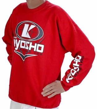 KYOKA200002XL Kyosho K-Oval Red-Sweatshirt - 2X Large