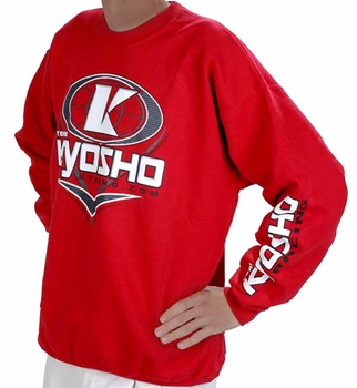 KYOKA200003XL Kyosho K-Oval Red-Sweatshirt - 3X Large