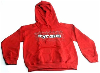 KYOKA20002HL Kyosho K Fade Sweatshirt With Hood Red - Large