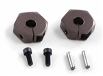 KYOLAW30GM Kyosho Aluminum Clamping Wheel Hubs Gunmetal - Package of 2