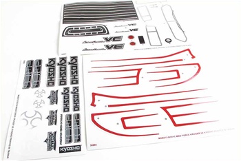 KYOMAD201 Kyosho Decal Sheet for Mad Force Kruiser VE