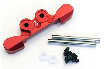 KYOMBW025R-3 Kyosho Mini-Z Buggy Red Anodized Aluminum 3 Degree Front Suspension Mount