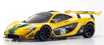 KYOMZP235YG-B McLaren P1 GTR Yellow/Green Body Set for MR-03W-MM Chassis