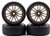 KYOR246-4123 Kyosho Pre-Mounted BS POTENZA HG & RE30 Tires on Bronze Wheels - Package of 4