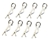 KYOR246-9001 Kyosho 6mm Body Pin Easy Bent up Type - Package of 8