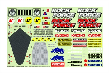 KYORFD001 Kyosho Rock Force 2.2 Decal Set
