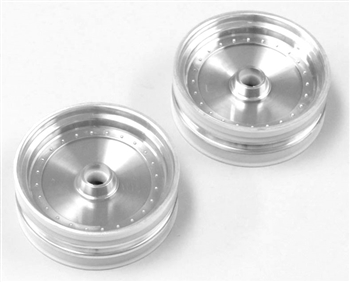 KYOSCH001CM Kyosho Scorpion 2014 Front Wheel Shiny Chrome - Package of 2