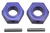 KYOTR126 Kyosho Wheel Hub Blue Anodized Aluminum for DRX, DRT, DBX and DST - Package of 2