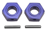 KYOTR126 Kyosho Wheel Hub Blue Anodized Aluminum for DRX, DRT, DBX and DST - Package of 2